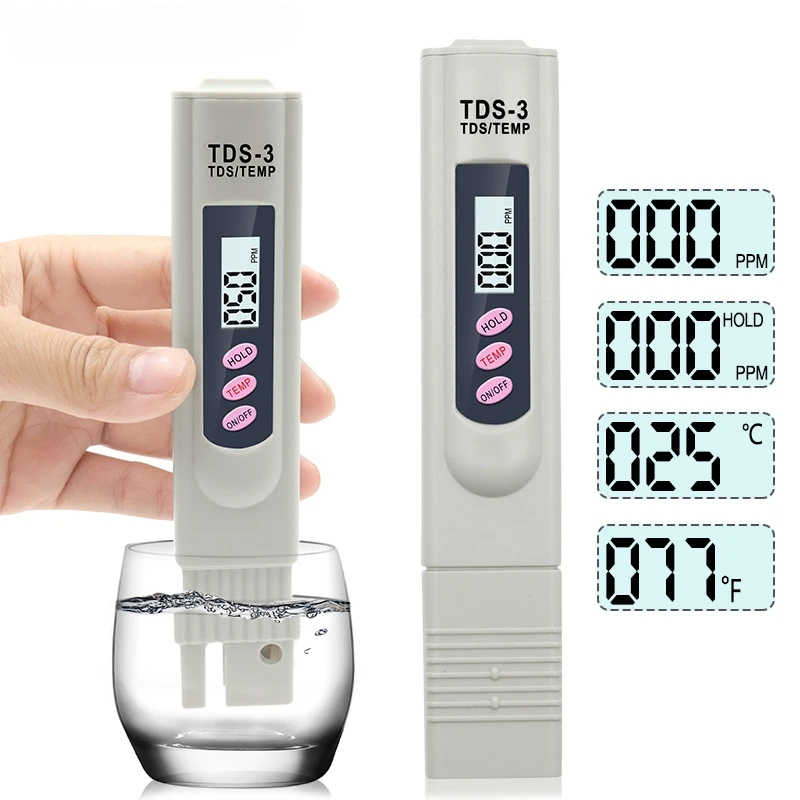 Marine Aquarium Water Analyzer - 1/3 Buah LCD Portabel Digital TDS