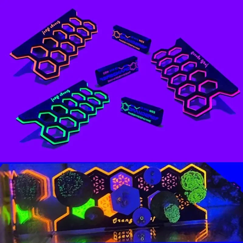Coral Frag Plug - Penyangga Penjepit Batang Karang Magnetik Fluoresen