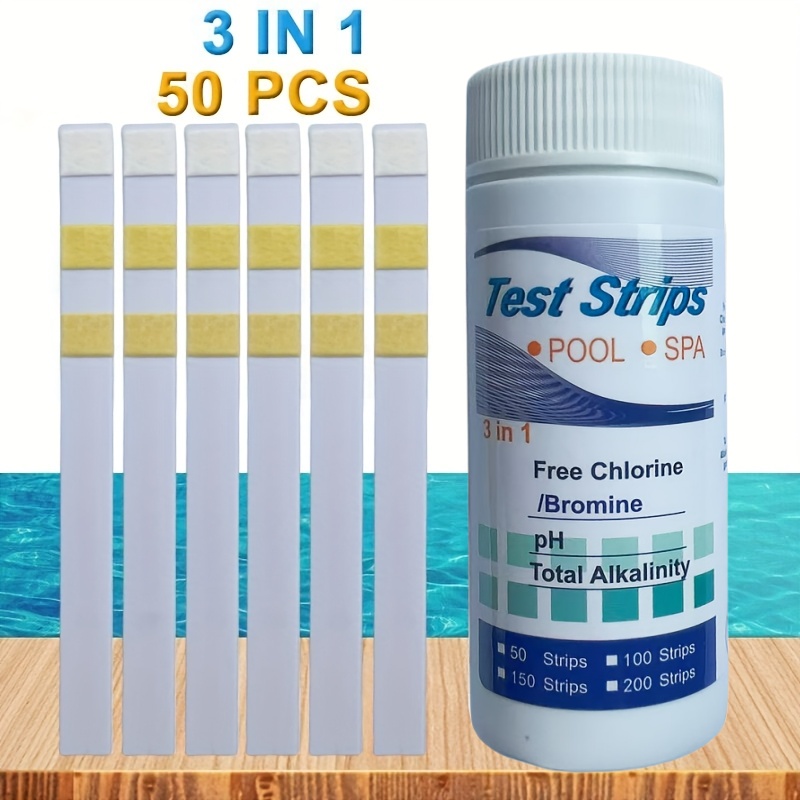 Marine Aquarium Water Analyzer - Strip Tes PH Klorin SPA Kolam
