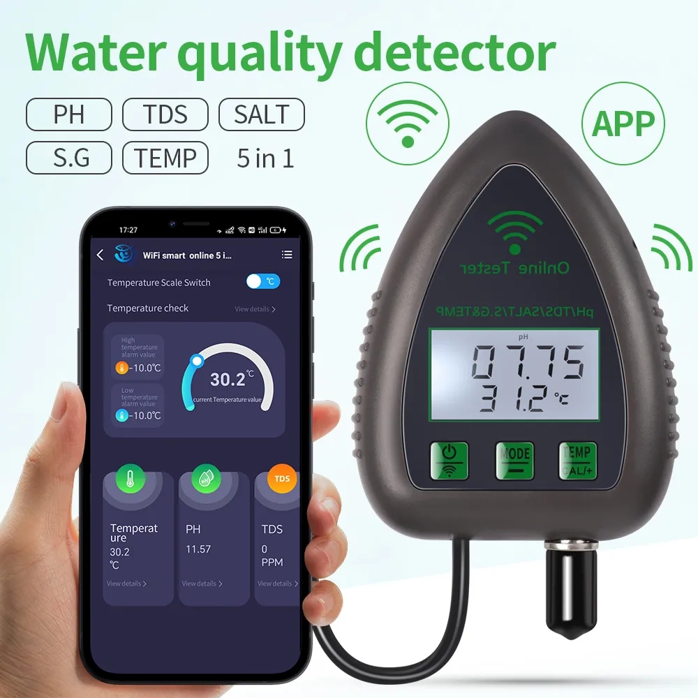 Marine Aquarium Water Analyzer - Tuya WiFi penguji kualitas air 5