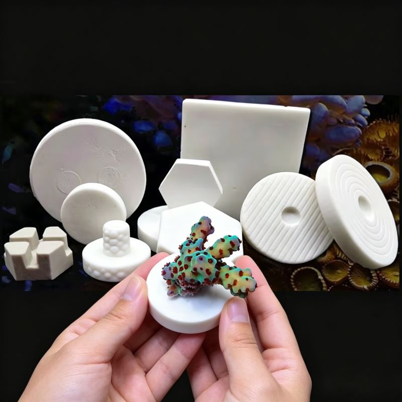 Coral Frag Plug - Alas Keramik SPS untuk Coral Frag,