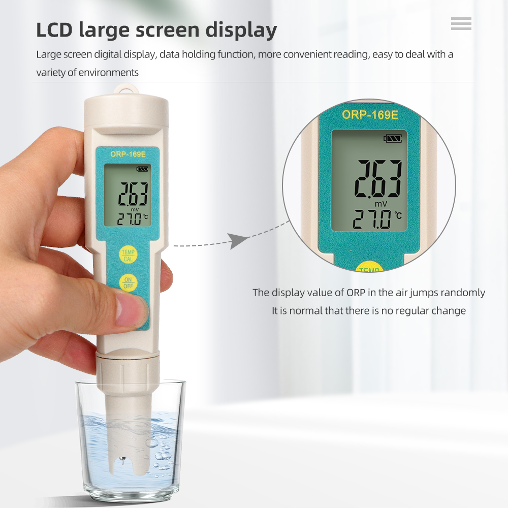 Marine Aquarium Water Analyzer - ORP169E ORP Tester Tahan Air ORP