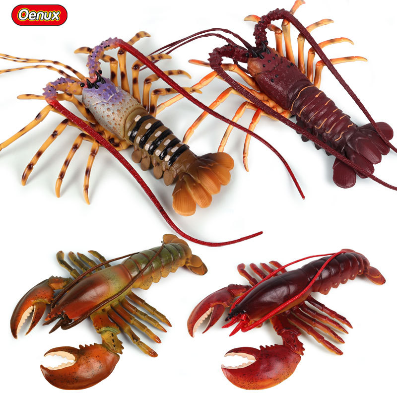 Marine Aquarium Hermit Crab - Figurine Kehidupan Laut Realistis Model Lobster