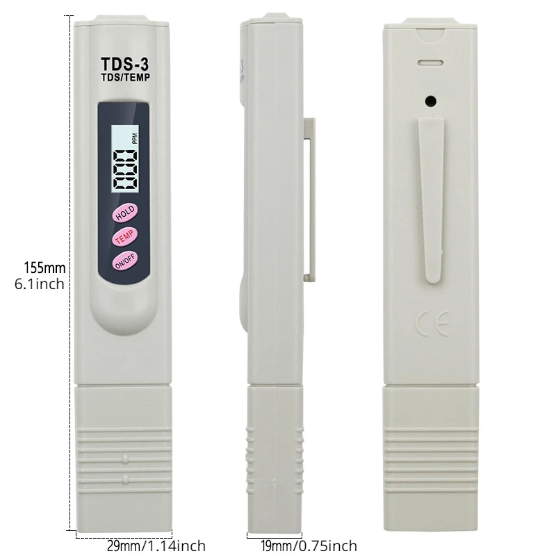 1/3 Buah LCD Portabel Digital  - Marine Aquarium Water Analyzer ulasan dan harga