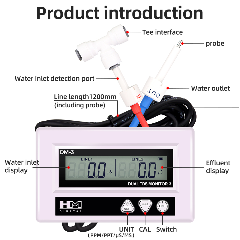 HM DM3 Online TDS EC penguji k - Marine Aquarium Water Analyzer ulasan dan harga