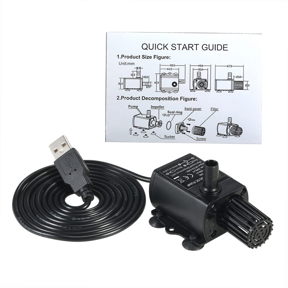 Ultra-hening Mini USB DC5V 4.8 - Marine Aquarium Return Pump ulasan dan harga