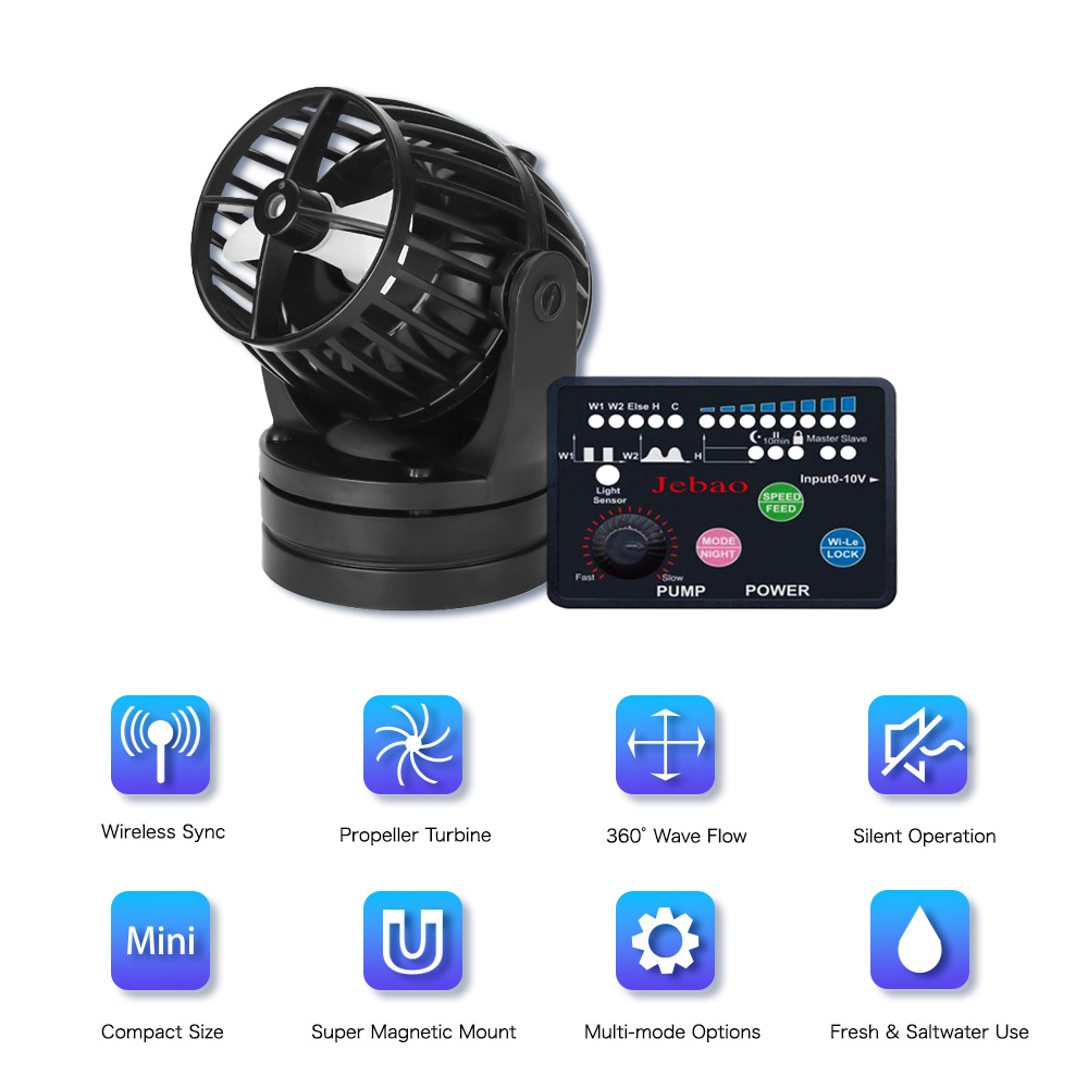 Pompa Pembuat Gelombang Jebao  - Marine Aquarium Return Pump ulasan dan harga