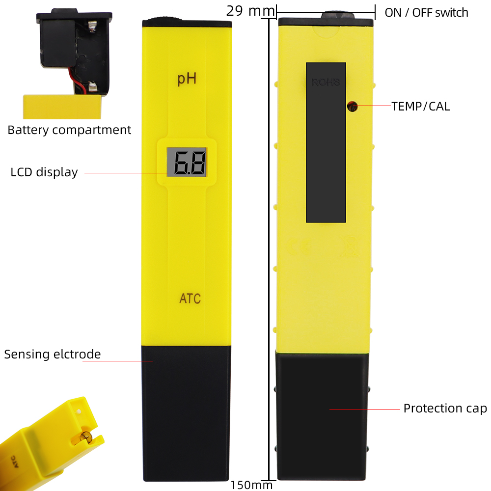 Digital PH Meter Pena Saku Tes - Marine Aquarium Water Analyzer ulasan dan harga