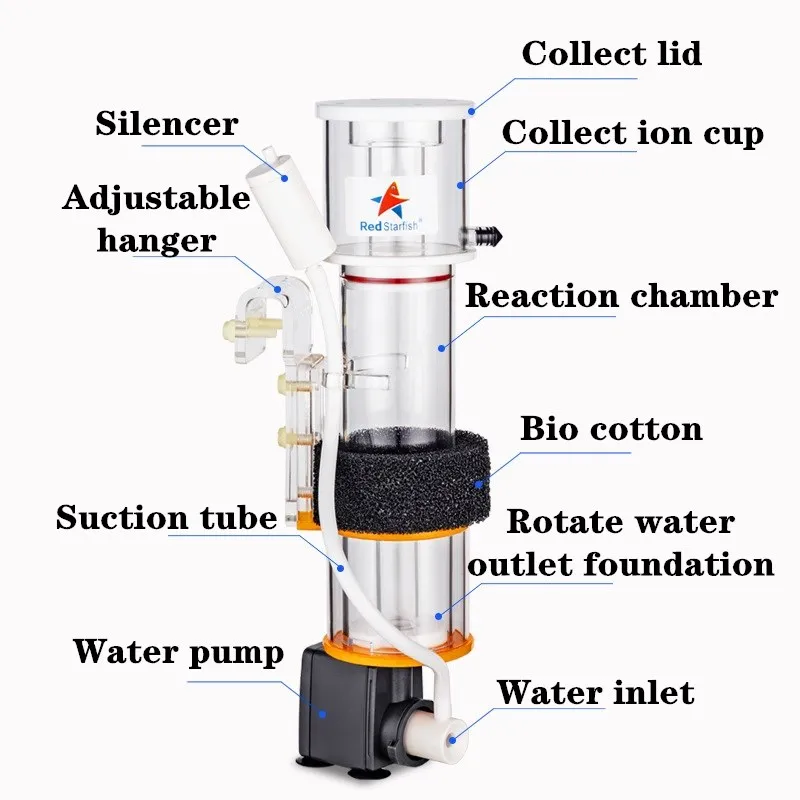 Protein Skimmer Red StarFish U - Marine Aquarium Return Pump ulasan dan harga