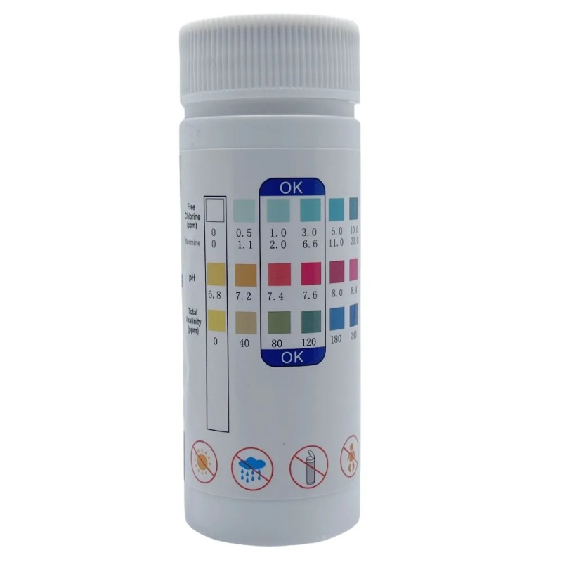 Strip Tes PH Klorin SPA Kolam  - Marine Aquarium Water Analyzer ulasan dan harga